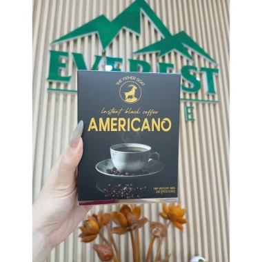 Cà Phê Đen Americano Hòa Tan Everest - Vị Đậm, Hương Thơm Tinh Tế, 75k