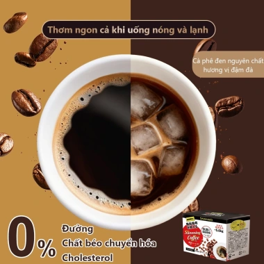 Cà phê đen Sausando Nhật Bản - Kiểm soát cân nặng & đường, dùng cho nam nữ, 10 gói 128k