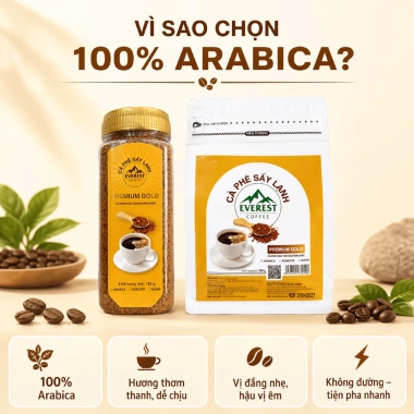Cà Phê Đen Sấy Lạnh 100% Arabica FD200 - Không Đường, Hỗ Trợ Giảm Cân, Giá 220k