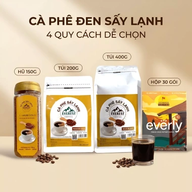 Cà Phê Đen Sấy Lạnh Mix Arabica Everest - Không Đường, Ít Calo, 150.000 VND 6