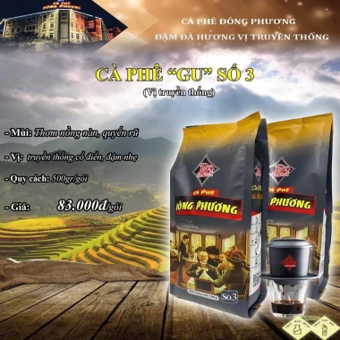 Cà Phê Đông Phương Số 3 500g - Loại 3 Cổ Điển, hương vị truyền thống, chỉ 99.000₫