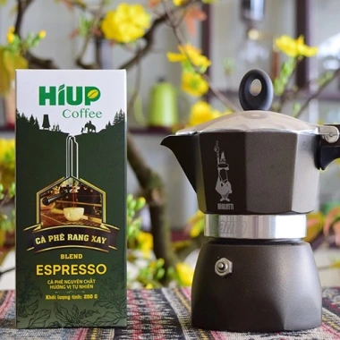 Cà Phê Espresso Rang Xay HIUP - Đậm Đà, Giá Ưu Đãi 110k (Giảm 31k)