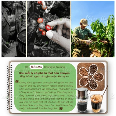 Cà Phê Gu Mạnh Kalacoffee Nguyên Chất Đậm Đắng Thơm Hậu Ngọt Pha Phin và Máy