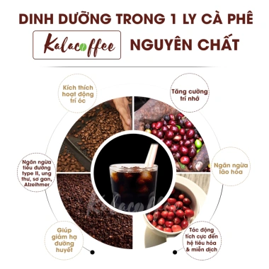 Cà Phê Gu Mạnh Kalacoffee Nguyên Chất Đậm Đắng Thơm Hậu Ngọt Pha Phin và Máy