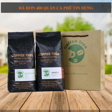 Cà phê hạt Arabica Cầu Đất 100% Coffee Tree 1kg - thơm nồng, vị nhẹ, gu tây, chỉ 460.750 VND 2
