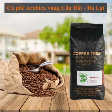 Cà phê hạt Arabica Cầu Đất 100% Coffee Tree 1kg - thơm nồng, vị nhẹ, gu tây, chỉ 460.750 VND 4