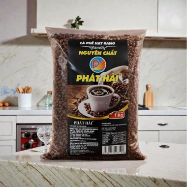 Cà phê hạt mọc nguyên chất 1kg mix 70% Robusta + 30% Culi - giảm còn 252.000đ (giá gốc 302.400đ)
