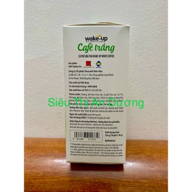 Cà phê hòa tan 3 trong 1 WAKE UP WHITE COFFEE axit thấp dễ chịu dạ dày 324g chỉ 83.333₫