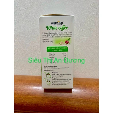Cà phê hòa tan 3 trong 1 WAKE UP WHITE COFFEE axit thấp dễ chịu dạ dày 324g chỉ 83.333₫