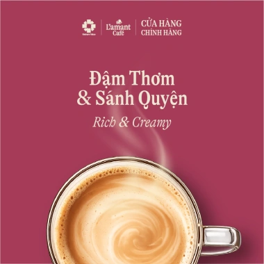 Cà phê hòa tan 3in1 L'amant Café Vị Nguyên Bản 10 gói - Đậm thơm, sánh quyện, giảm giá 45.000₫ 2 Cà phê hòa tan 3in1 L'amant Café Vị Nguyên Bản 10 gói - Đậm thơm, sánh quyện, giảm giá 45.000₫ 2