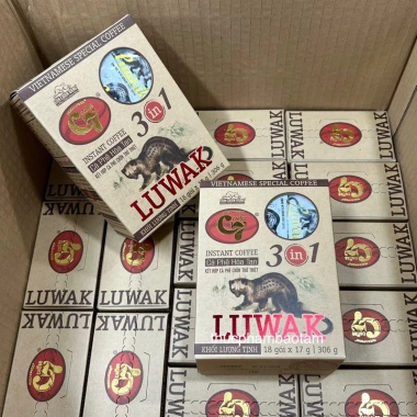 Cà Phê Hoà Tan Con Chồn Vàng C7 3in1 Luwak - Hàng date mới, Giá 170k, Tiện lợi