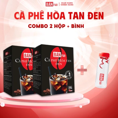 Cà Phê Hòa Tan Đen Không Đường Không Calo, Nguyên Chất Đậm Đà, Tiện Lợi 30g (15 gói x2) - Chỉ 80.000đ