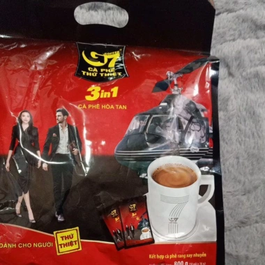 Cà Phê Hòa Tan G7 Trung Nguyên 3in1 - Túi 50 gói 16g hoặc 100 gói 16g - Thơm Ngon Đậm Vị, Giá chỉ 191.000 VND