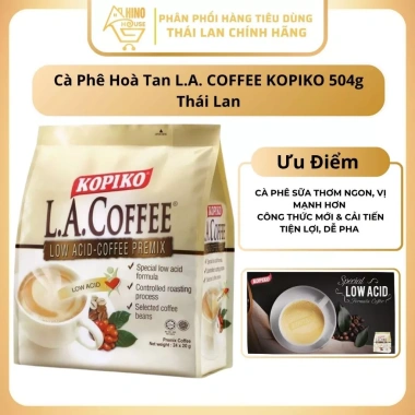 Cà Phê Hoà Tan Kopiko Low Acid 504g Thái Lan - Đậm Đà, Dễ Uống - 65.000₫ Hinohouse