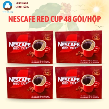 Cà phê hòa tan Nescafe Red Cup 96g 48 gói 2g - Giá 134.000₫, thơm ngon, pha nhanh