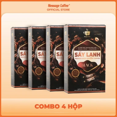 Cà Phê Hòa Tan Sấy Lạnh BLACK Message Coffee – Stick tiện lợi, tinh chất rang xay nguyên chất, chỉ 70.000đ 10 Cà Phê Hòa Tan Sấy Lạnh BLACK Message Coffee – Stick tiện lợi, tinh chất rang xay nguyên chất, chỉ 70.000đ 10