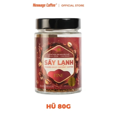 Cà Phê Hòa Tan Sấy Lạnh FINE Cao Cấp Rang Xay Chất Hòa Tan Nhanh Dùng Liền 170k 5