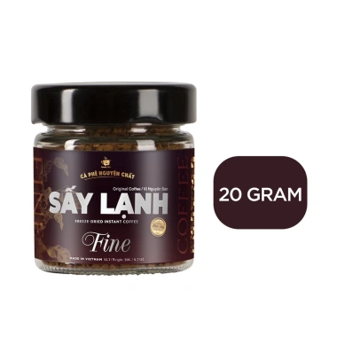 Cà Phê Hòa Tan Sấy Lạnh FINE Cao Cấp Rang Xay Chất Hòa Tan Nhanh Dùng Liền 170k 6