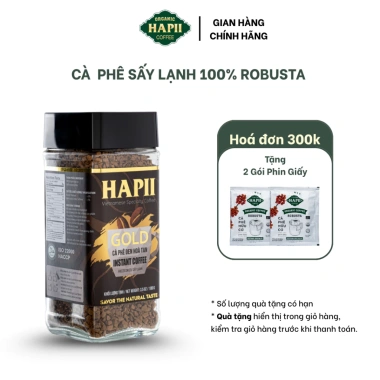 Cà Phê Hoà Tan Sấy Lạnh Robusta 100g - Cold Brew Dùng Liền, Giá 39.000₫ Hapii