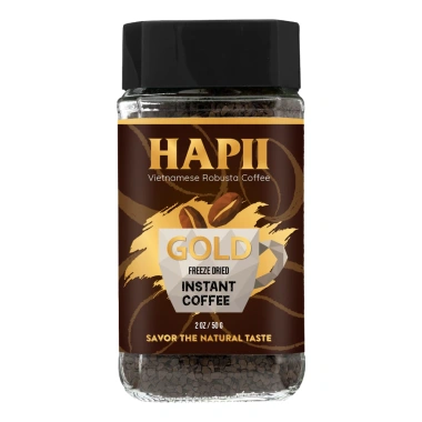 Cà Phê Hoà Tan Sấy Lạnh Robusta 100g - Cold Brew Dùng Liền, Giá 39.000₫ Hapii