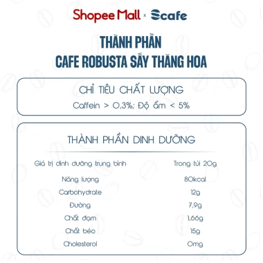 Cà Phê Hòa Tan Scafe Nguyên Chất - Giữ Trọn Hương Vị Đậm Đà Bền Lâu, Giá 69.000đ
