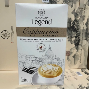 Cà Phê Hòa Tan Trung Nguyên Cappuccino 12 gói Hazelnut Mocha Coconut-89.000₫