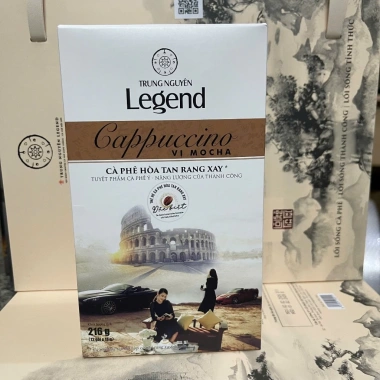 Cà Phê Hòa Tan Trung Nguyên Cappuccino 12 gói Hazelnut Mocha Coconut-89.000₫