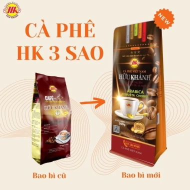 Cà Phê Hữu Khánh Loại Vàng 3 Sao Đặc Biệt - Thơm Ngon, Giảm Giá 133k