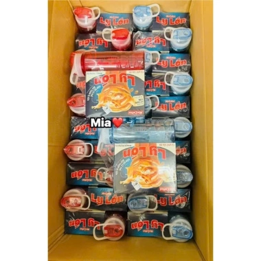 Cà phê Ly Lớn Maccoffee 10 gói 26g - Giá ưu đãi 59k, tặng bình uống nước sẵn 5