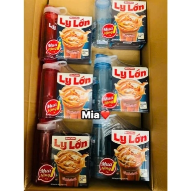 Cà phê Ly Lớn Maccoffee 10 gói 26g - Giá ưu đãi 59k, tặng bình uống nước sẵn 7