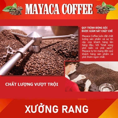 Cà phê Mayaca Blend M2 90% Robusta 10% Arabica – Rang xay, đậm đà, hậu ngọt – Giá 130.000₫