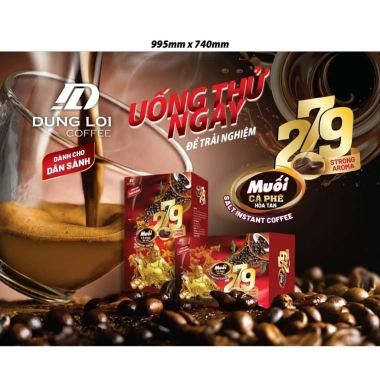 Cà phê muối Coffee 279 - Hộp 16 gói 256g, hương vị đậm đà, giảm giá 64.900₫ 5