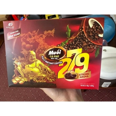 Cà phê muối Coffee 279 - Hộp 16 gói 256g, vị ngọt mặn độc đáo, giảm giá 65.000 VND 4