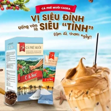 Cà Phê Muối Hòa Tan C&Sea Le Plateau 10 gói - Vị Mặn Đậm Đà, Chỉ 58.000₫
