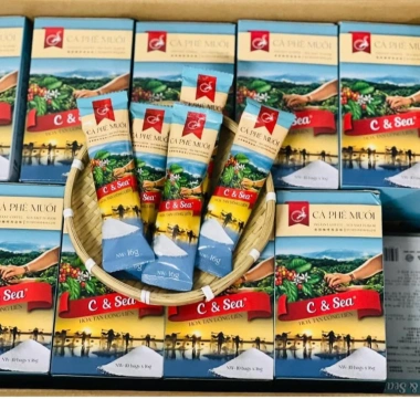 Cà Phê Muối Hòa Tan C&Sea Le Plateau 10 gói - Vị Mặn Đậm Đà, Chỉ 58.000₫