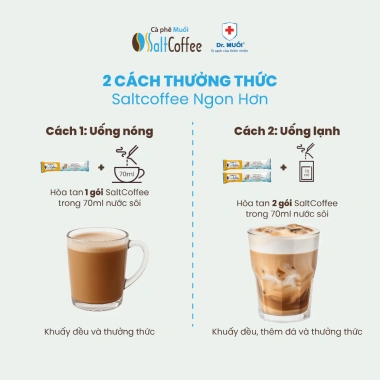 Cà Phê Muối Hòa Tan SaltCoffee Vị Nguyên Bản 9 Gói - Muối Biển Tự Nhiên - Giá 53.350 VND 5 Cà Phê Muối Hòa Tan SaltCoffee Vị Nguyên Bản 9 Gói - Muối Biển Tự Nhiên - Giá 53.350 VND 5