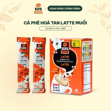 Cà Phê Muối Latte 3in1 15 gói 255g Robusta Arabica Thơm Béo Quà Tết Elys Coffee 38.999 VND 3