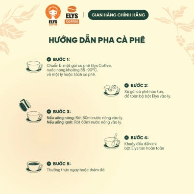 Cà Phê Muối Latte 3in1 15 gói 255g Robusta Arabica Thơm Béo Quà Tết Elys Coffee 38.999 VND 5