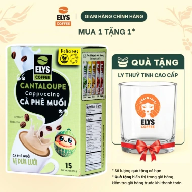 Cà Phê Muối Latte 3in1 15 gói 255g Robusta Arabica Thơm Béo Quà Tết Elys Coffee 38.999 VND 10