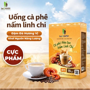 Cà phê nấm linh chi ĐăkNông hòa tan, thơm dễ uống, tỉnh táo - Giá 309.000₫ Cà phê nấm linh chi ĐăkNông hòa tan, thơm dễ uống, tỉnh táo - Giá 309.000₫