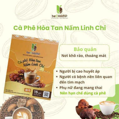 Cà phê nấm linh chi ĐăkNông hòa tan, thơm dễ uống, tỉnh táo - Giá 309.000₫