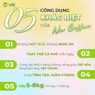 Cà Phê Nấm Men Làm Gầy Nacoffe Chính Hãng 12 Gói - Giá Ưu Đãi 488k