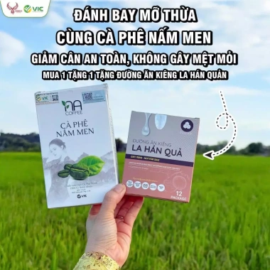 Cà Phê Nấm Men Na Coffee 12 gói - Mua 1 tặng 1, giảm cân, giữ dáng, đẹp da 189.000₫ 3