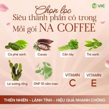 Cà Phê Nấm Men Na Coffee 12 gói - Mua 1 tặng 1, giảm cân, giữ dáng, đẹp da 189.000₫ 5