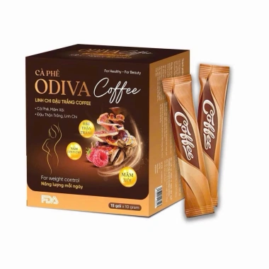 Cà phê Odiva 3in1 giảm béo, siết eo, tan mỡ, giảm mỡ máu 15 gói 1 hộp 50.000 VND