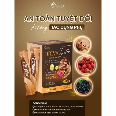 Cà phê Odiva giảm cân tan mỡ nhanh, an toàn hiệu quả tại nhà - 15 gói, giá 50.000₫