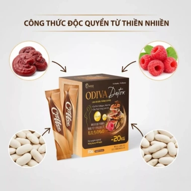Cà phê Odiva Linh Chi & Đậu Trắng - Mâm Xôi, kiểm soát cân nặng, giảm cân 36.001đ 2