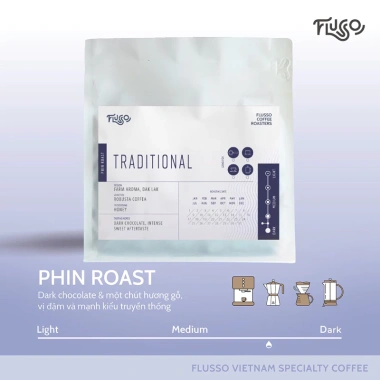 Cà Phê Pha Phin Robusta Flusso Hạt Rang Xay Nguyên Chất và Giá ưu đãi 95.000₫ 7 Cà Phê Pha Phin Robusta Flusso Hạt Rang Xay Nguyên Chất và Giá ưu đãi 95.000₫ 7