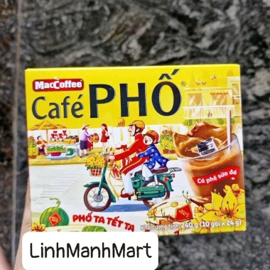 Cà Phê Phố Maccoffee Sữa Đá Hộp 10 gói 24g - Tết 2.026 giảm còn 65.999 VND 2