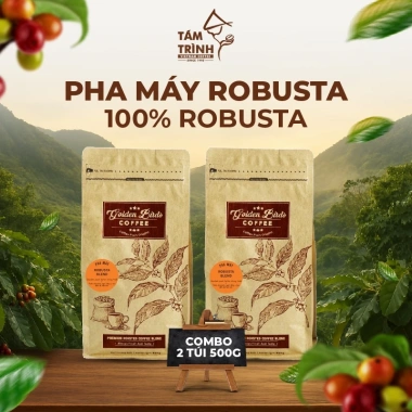 Cà phê Rang Mộc Tám Trình 100% Robusta Blend Vị đâm đà tươi mới nguyên chất, Pha máy, Giảm giá 21% chỉ 125k 2